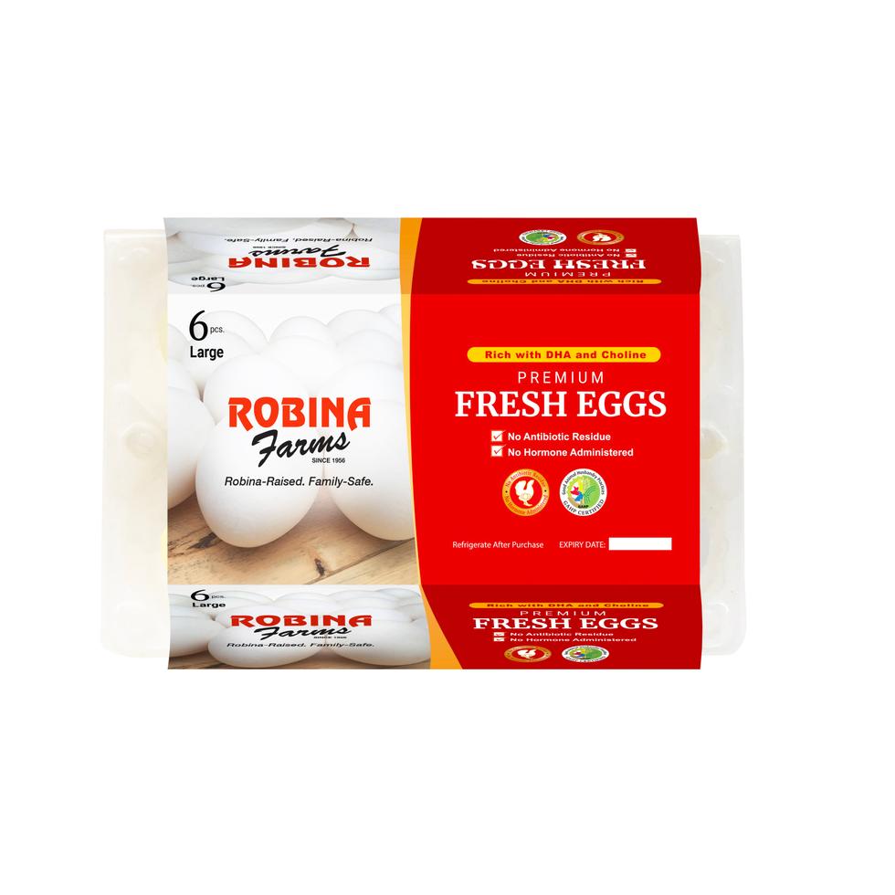 ROBINA FARMS FRESH EGG LARGE 6S  