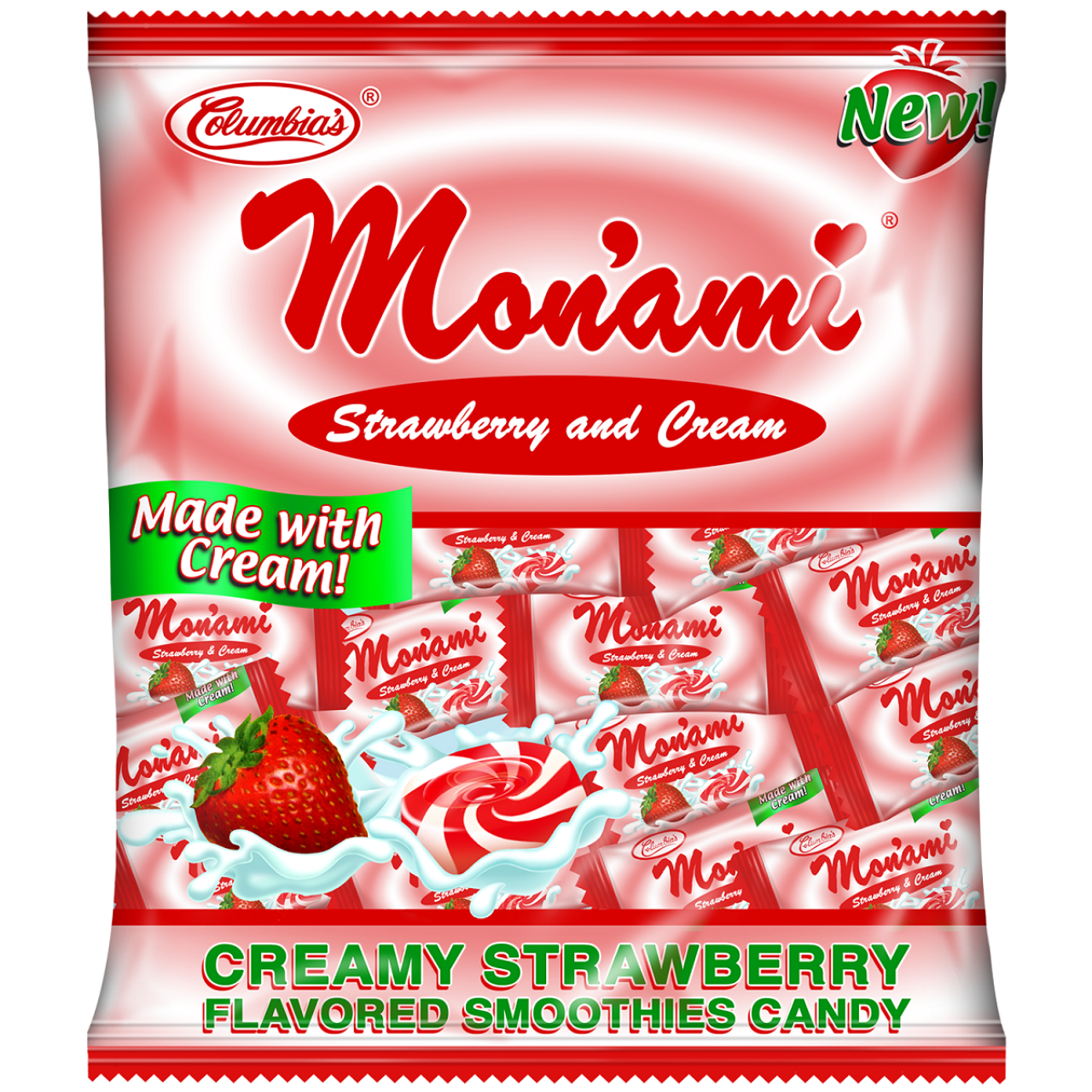 MON'AMI STRAWBERRY CREAM  50+3S