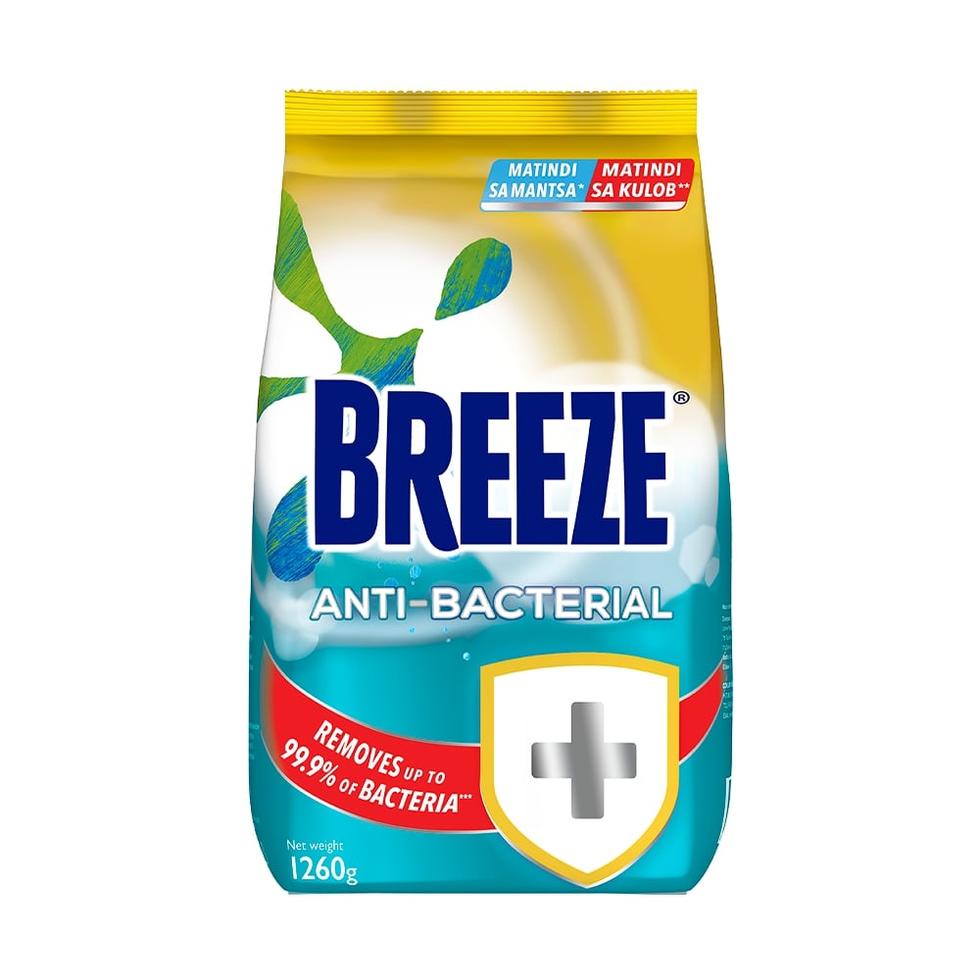 BREEZE LAUNDRY POWDER DETERGENT  ANTI-BACTERIAL 1320G POUCH