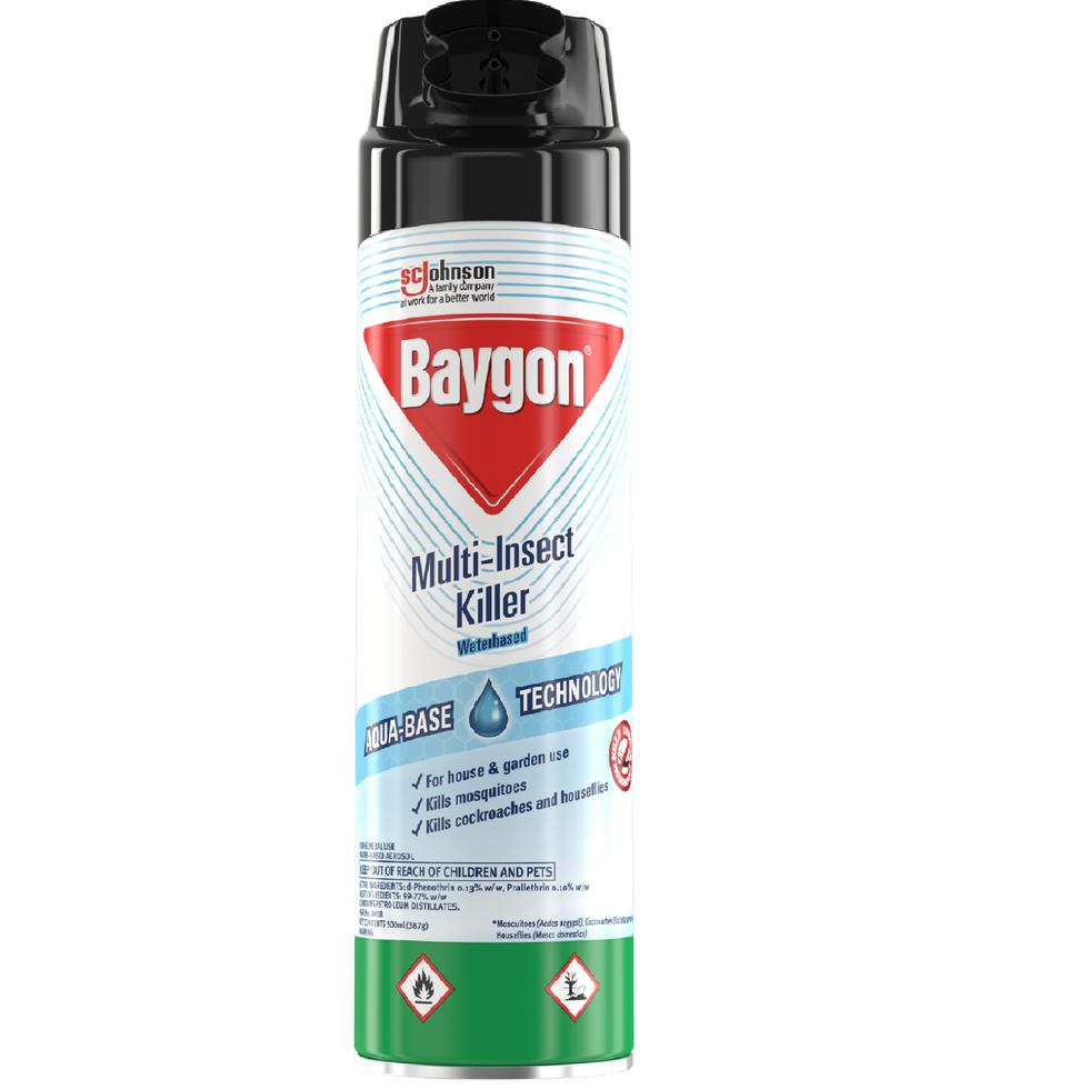 BAYGON AERO MULTI INSECT KILLER WATER BASED 500ML