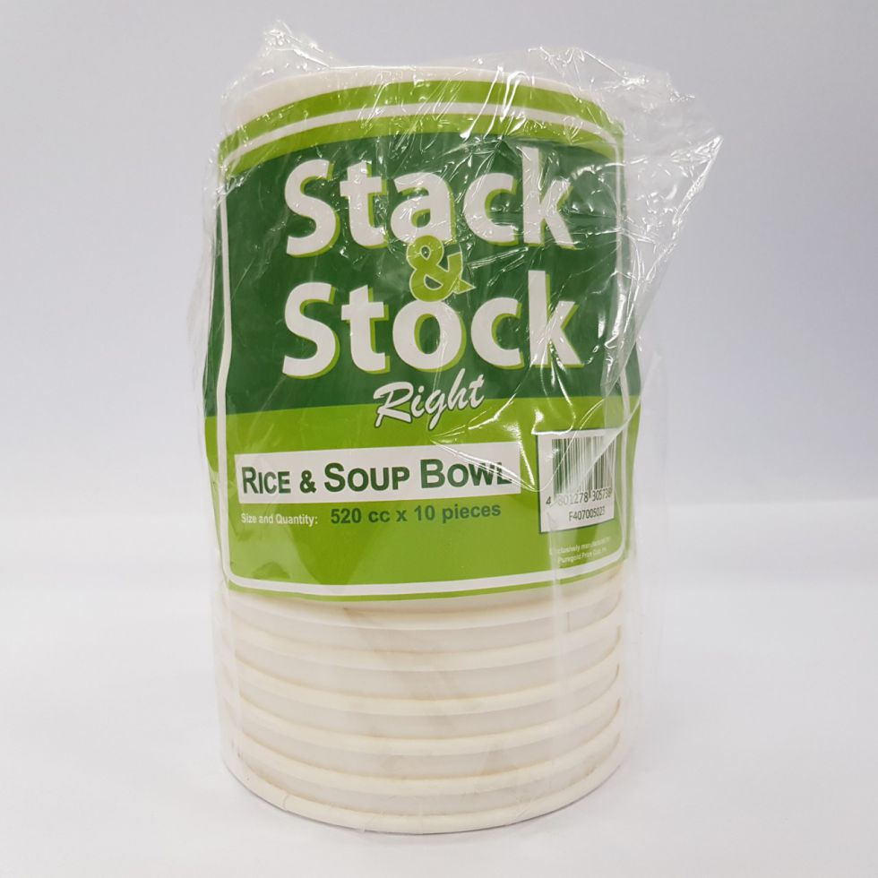 STACK & STOCK PAPER SOUP BOWL 10 PIECES  