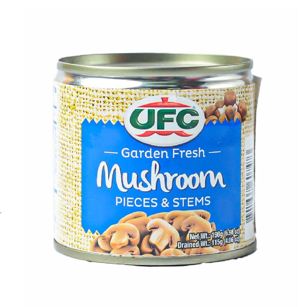 UFC ½ CAN MUSHROOM PIECES AND STEMS 198G DRAINED  