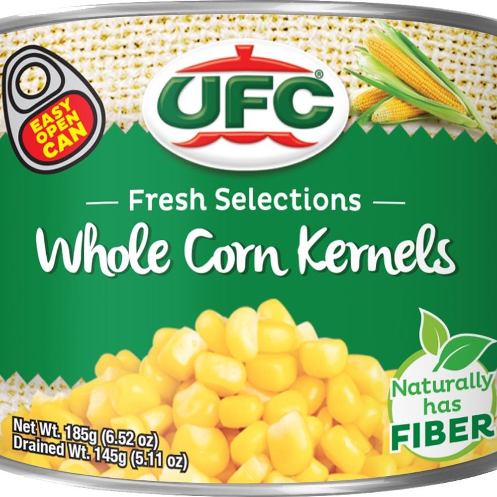 UFC ½ CAN WHOLE CORN KERNEL 185G DRAINED  