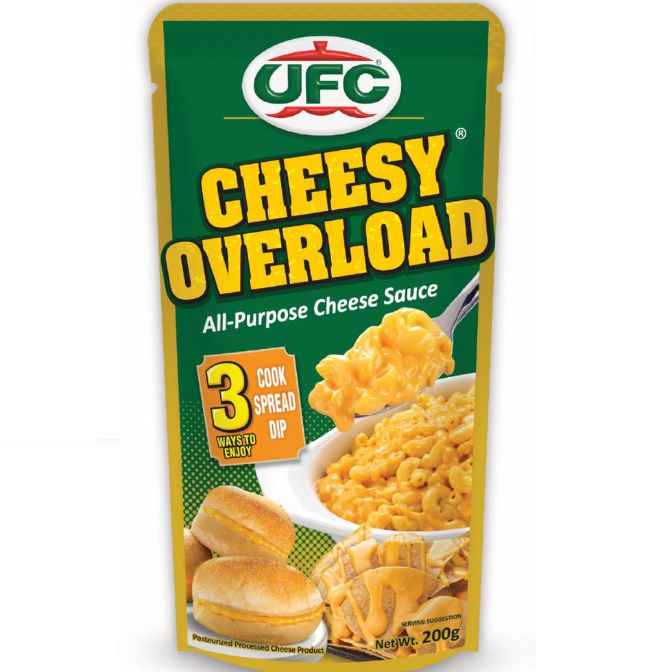 UFC OVERLOAD CREAMY SPAGHETTI SAUCE CHEESY 200G STAND UP POUCH  