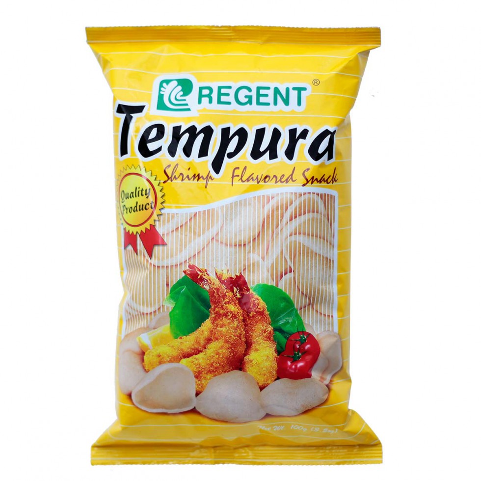 REGENT TEMPURA  SHRIMP FLAVORED SNACK 100G