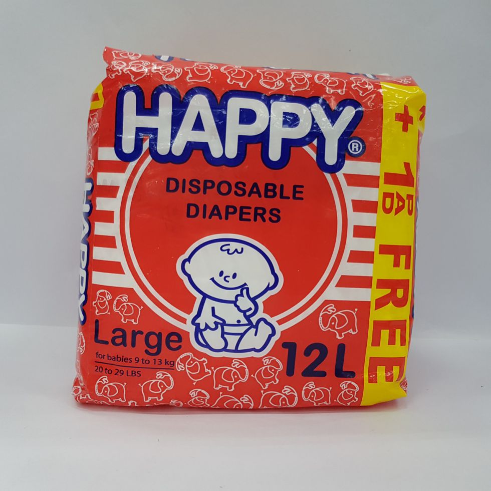 HAPPY DIAPER L 12S