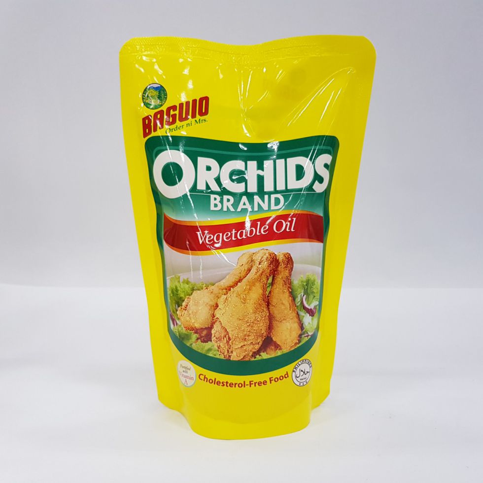 ORCHID BAGUIO  VEGETABLE OIL POUCH 475ML  