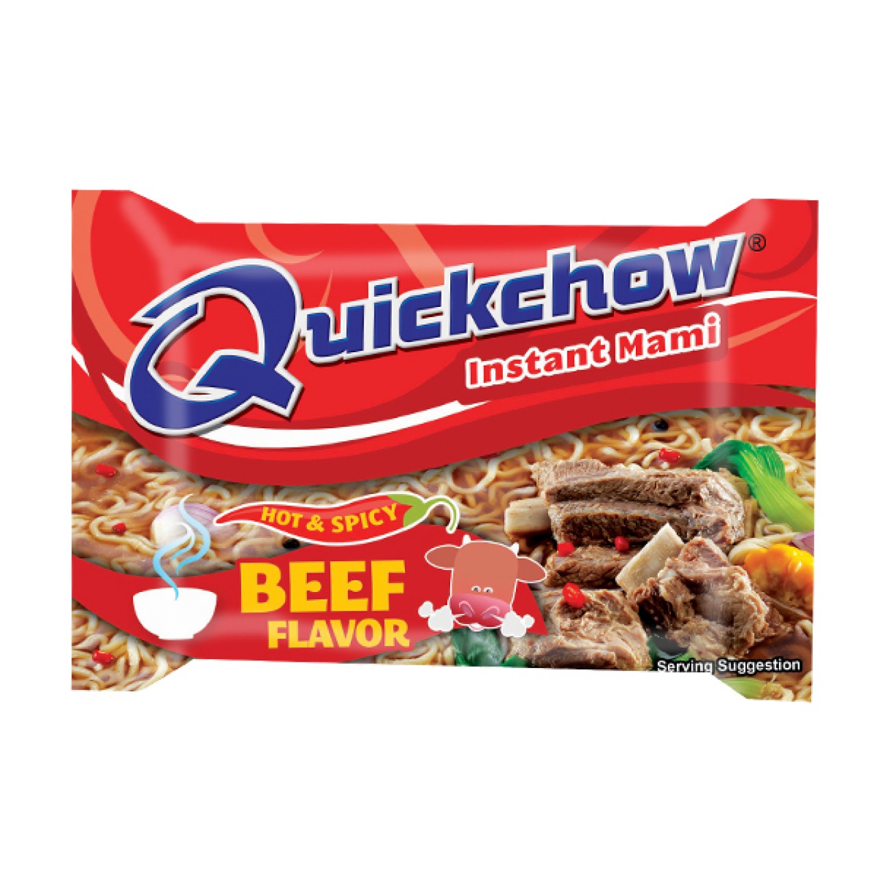 QUICK CHOW INSTANT MAMI HOT & SPICY BEEF 55G
