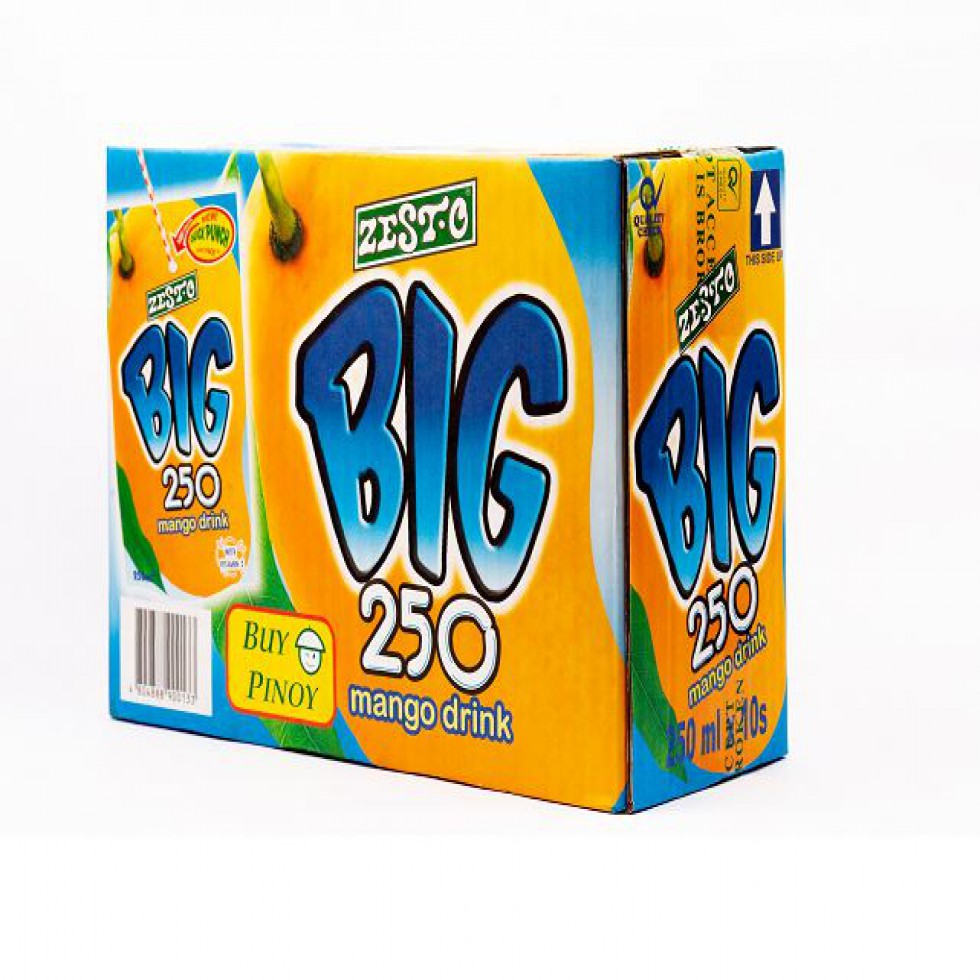 BIG 250 JUICE DRINK WITH VITAMIN C  MANGO 250MLX10