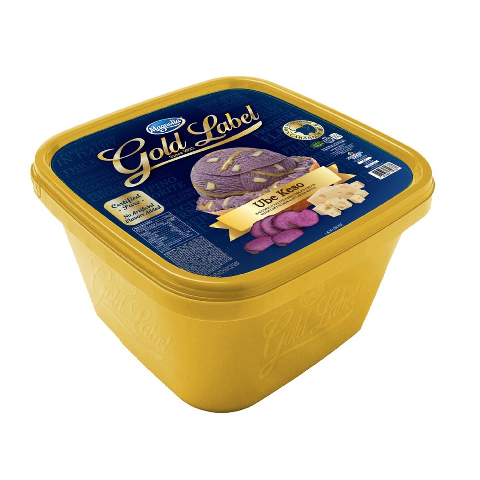 MAGNOLIA LABEL ICE CREAM UBE KESO  1.3 L