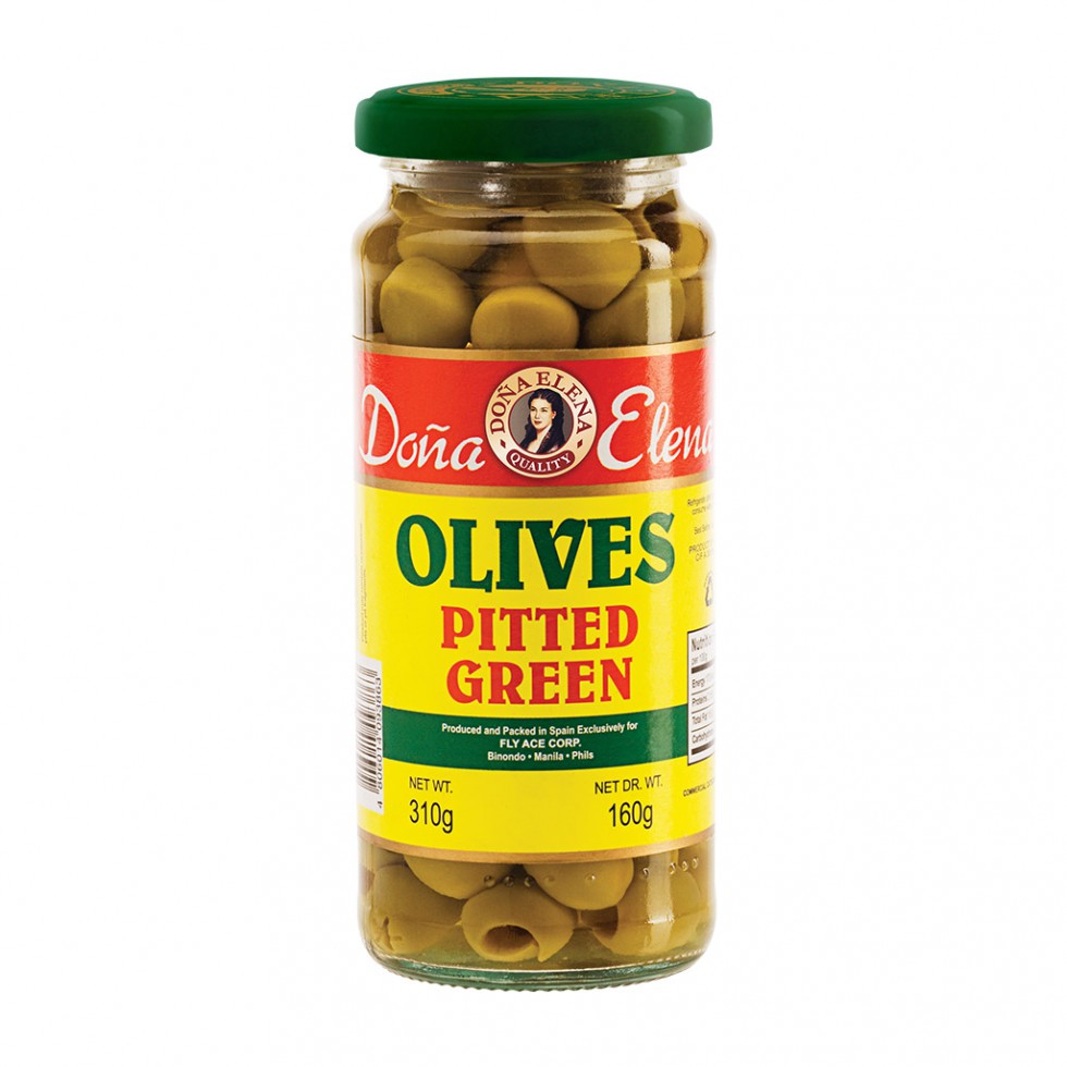 DONA ELENA PITTED GREEN OLIVES 310G  