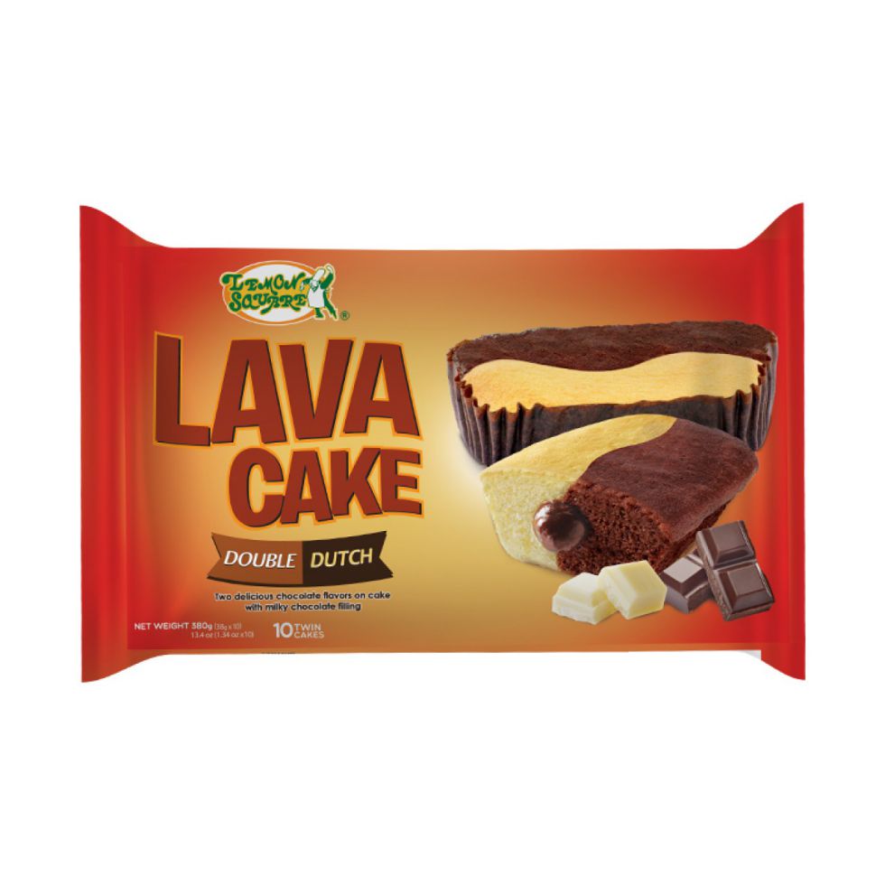 LEMON SQUARE LAVA CAKE  DOUBLE DUTCH 38GX10S