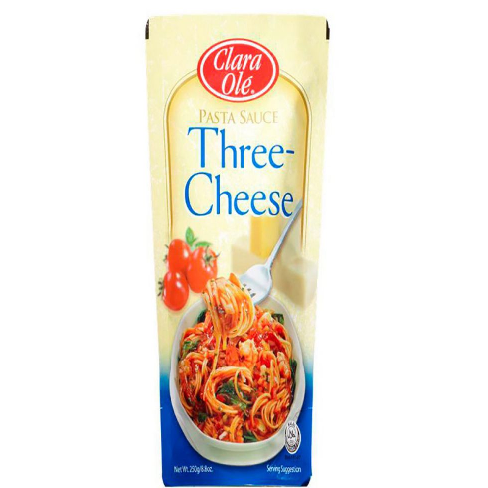 CLARA OLE PASTA SAUCE THREE CHEESE 250G