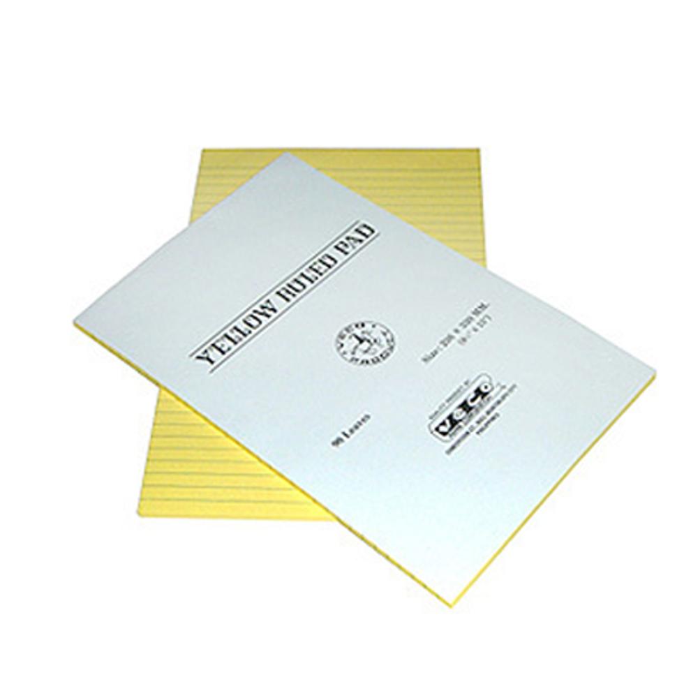 VECO YELLOW PAD WITH PLASTIC 80 LEAVES