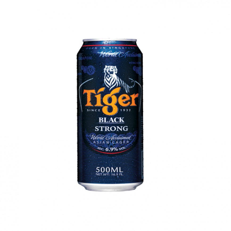 TIGER BLACK STRONG  BEER CAN 500ML