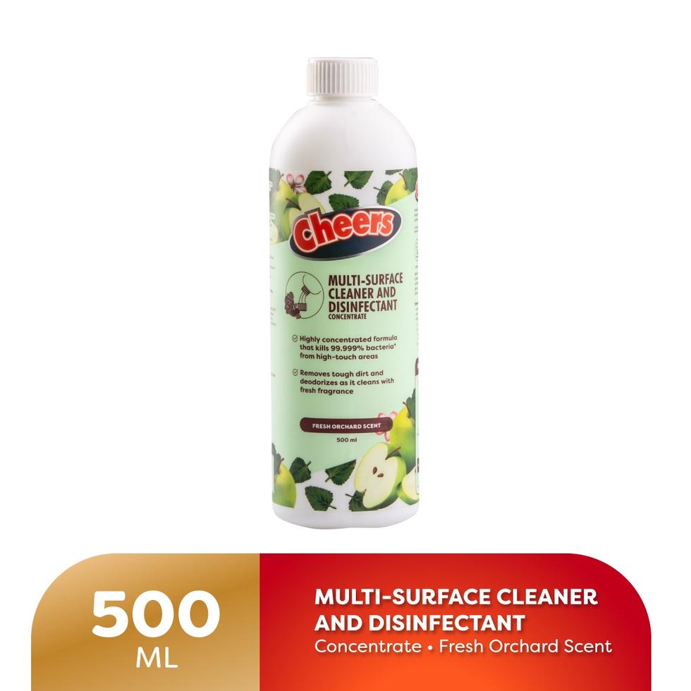 CHEERS MULTI-SURFACE CLEANER AND DISINFECTANT FRESH ORCHARD SCENT 500 ML