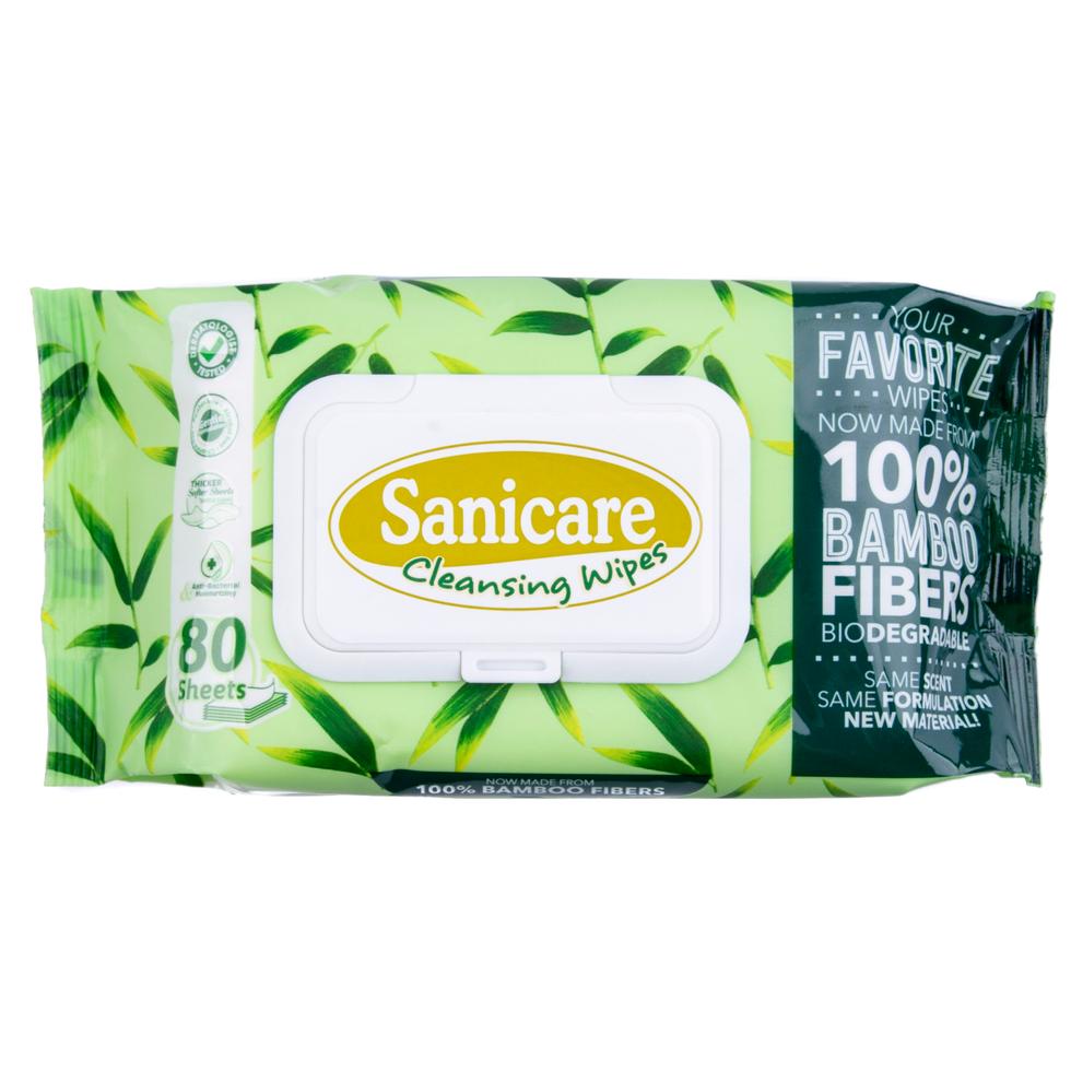 SANICARE CLEANSING WIPES 80SH