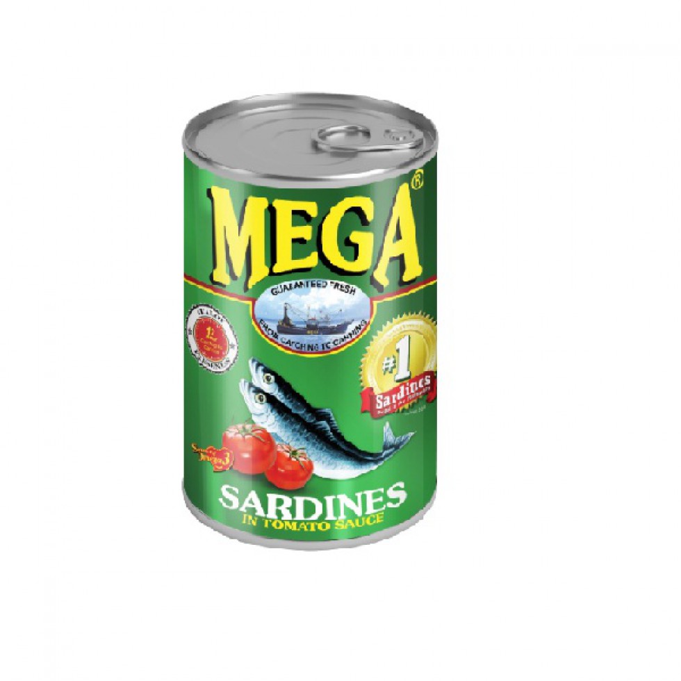 MEGA SARDINES IN TOMATO SAUCE  EASY OPEN CAN  425G