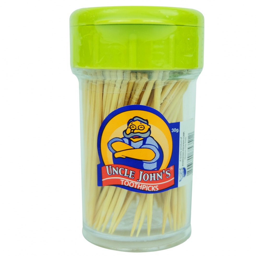 UNCLE JOHNS TOOTHPICK 100 PCS WOOD 30G