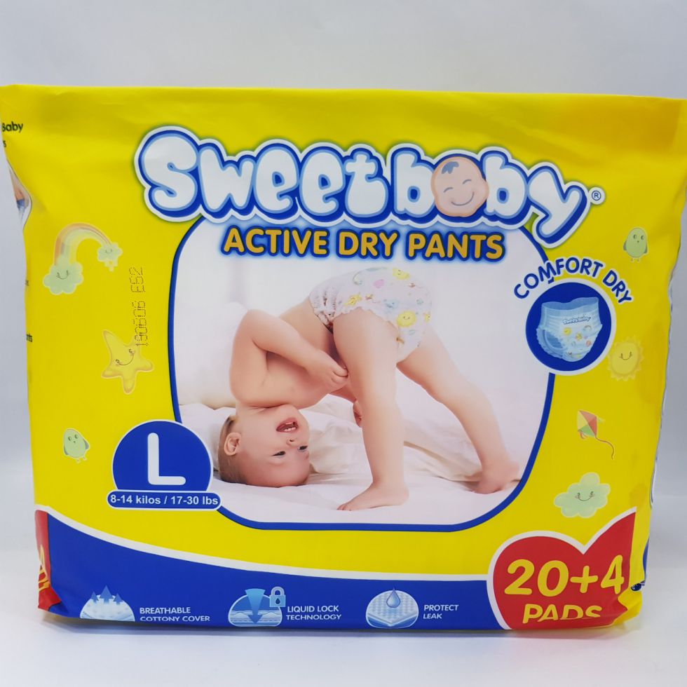 SWEET BABY ACTV DRYPNTS L 20+4