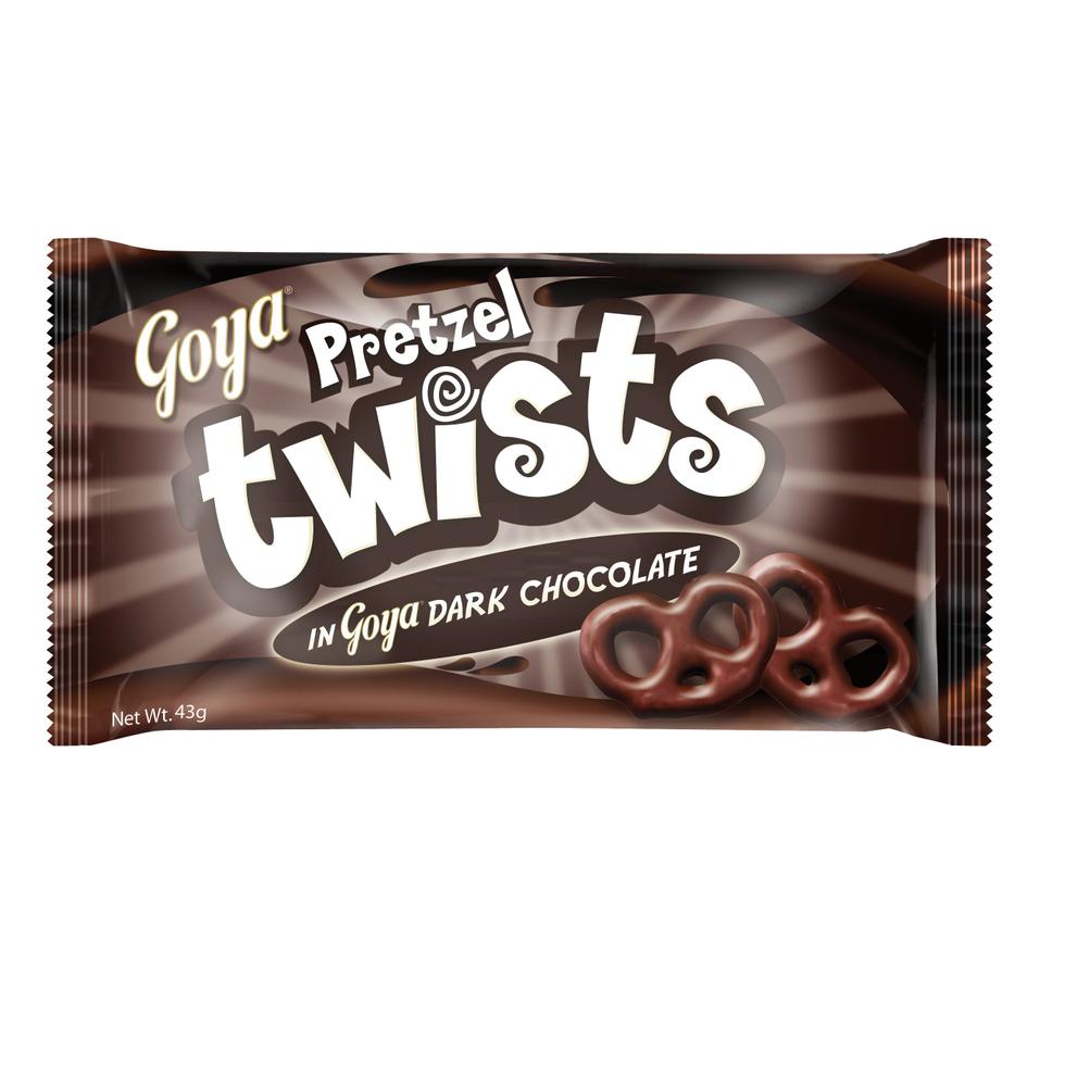 Goya Pretzel Twists Dark Chocolate 50g 43g