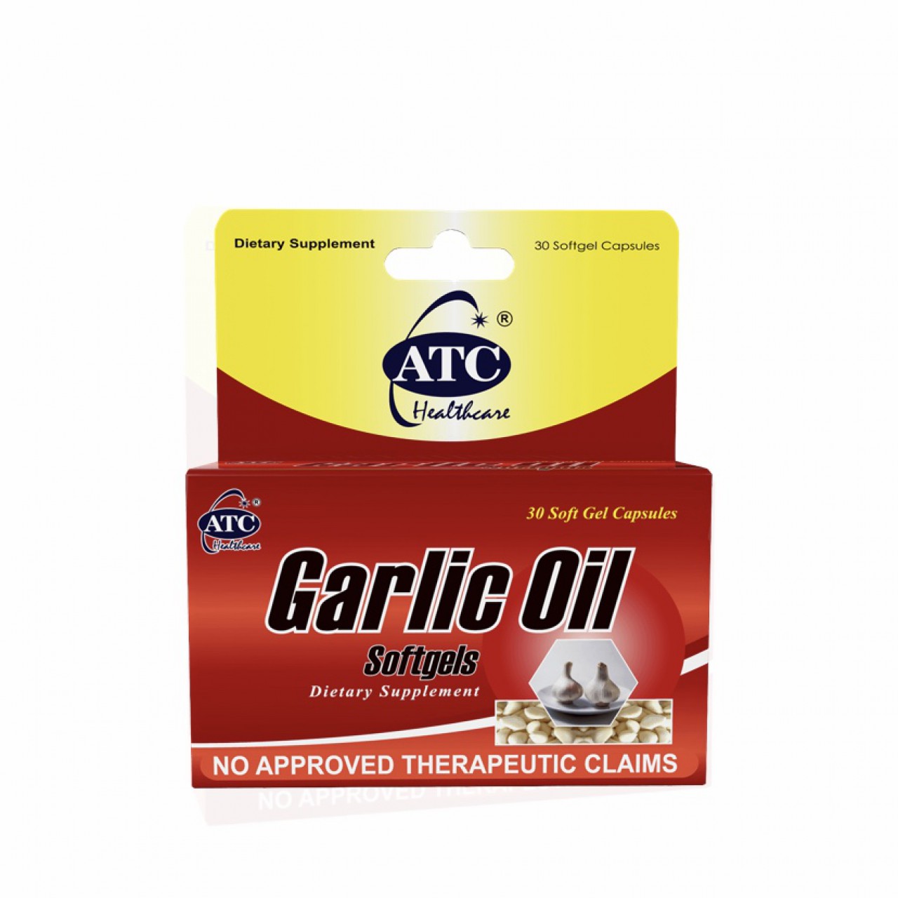 ATC GARLIC OIL DIETARY SUPPLEMENT SOFT GEL CAPSULES 500MG 30S