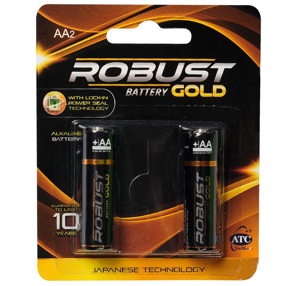 BATTERY-HWATC-ROBUST GOLD 2AA