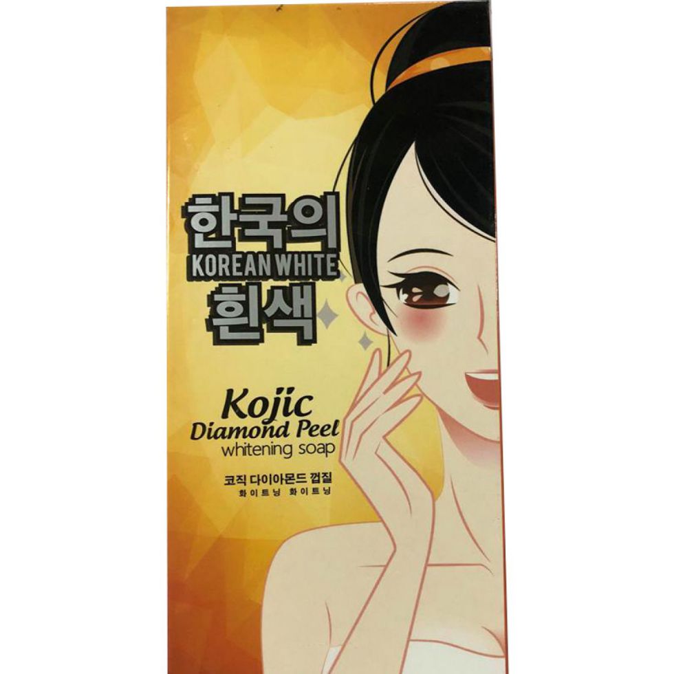 KOREAN WHITE WHITENING SOAP 3'S DIAMOND PEEL  90G