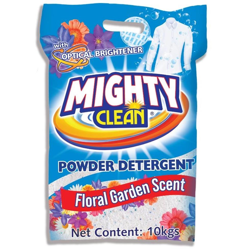 MIGHTY CLEAN POWDER DETERGENT FLORAL GARDEN 10KG