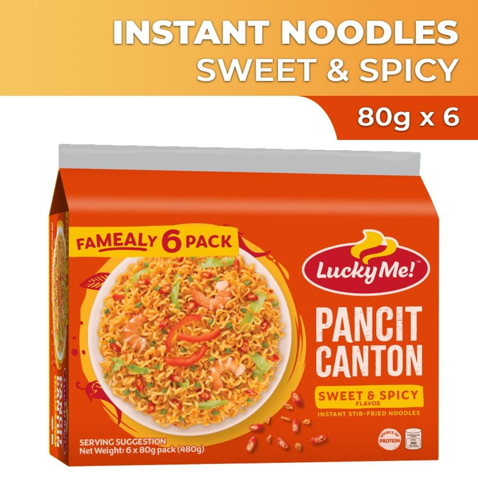 LUCKY ME! PANCIT CANTON SWEET&SPICY 80G6S  