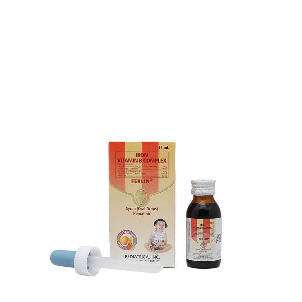 FERLIN DROP SYRUP HEMATINIC IRON VITAMIN B COMPLEX 15ML