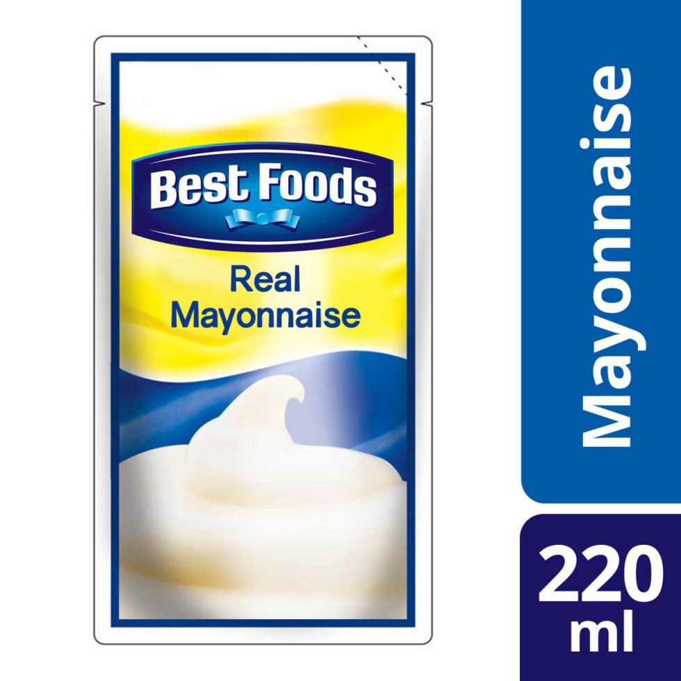 BEST FOODS REAL MAYONNAISE REGULAR  220ML POUCH
