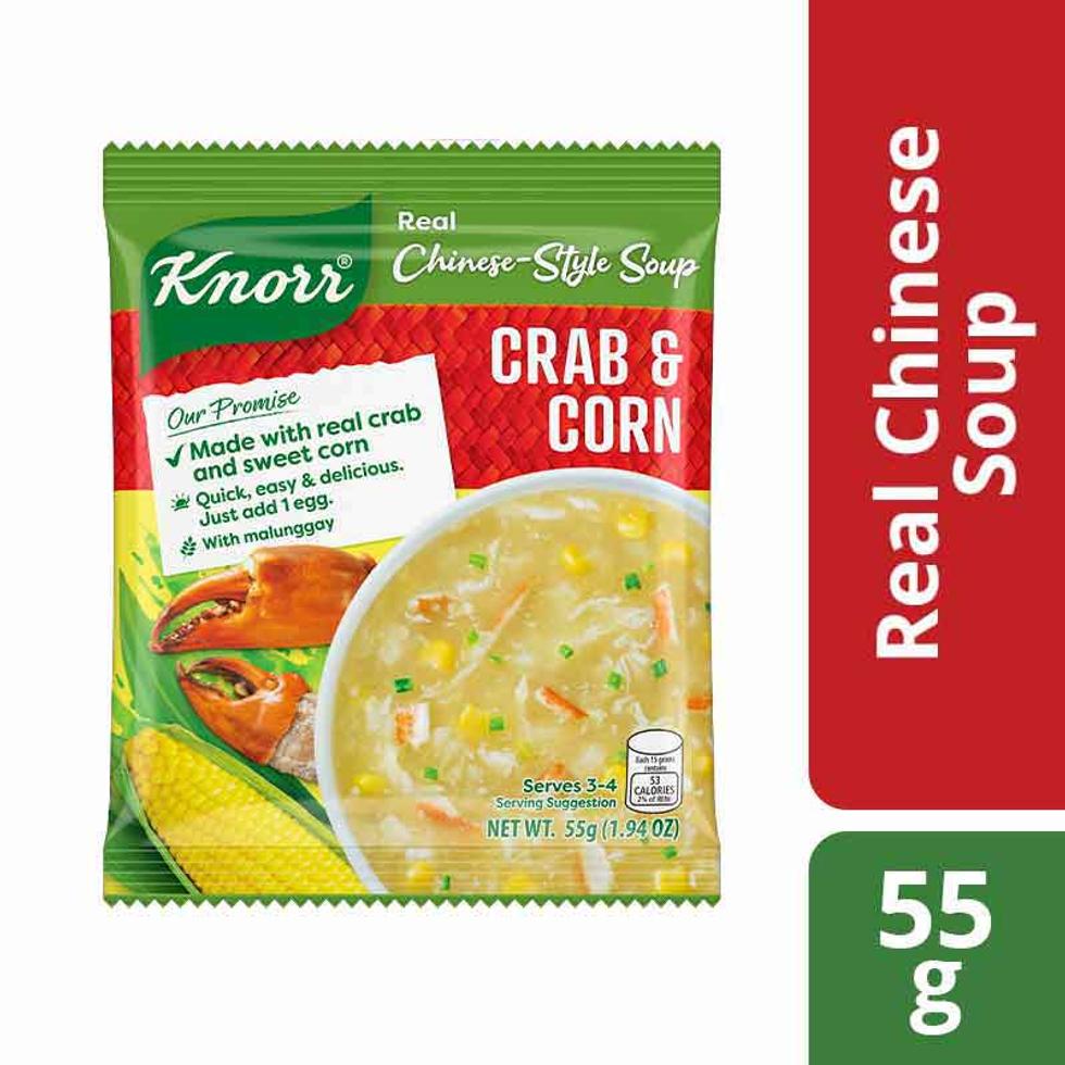 KNORR CRAB AND CORN REAL CHINESE DRY SOUP MIX  55G