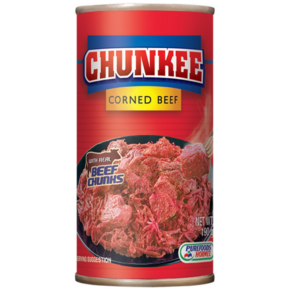 PUREFOODS CHUNKEE CORNED BEEF  190G 