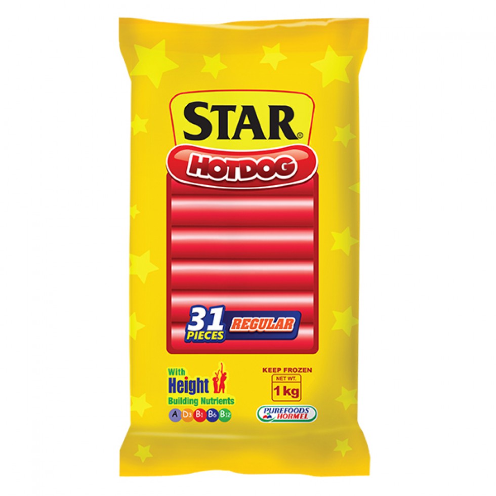 PUREFOODS STAR HOTDOG REGULAR 1KG