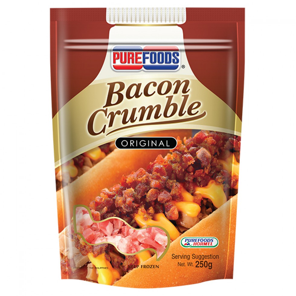 PUREFOODS BACON CRUMBLE 250G (OPTIONAL), FRIED  