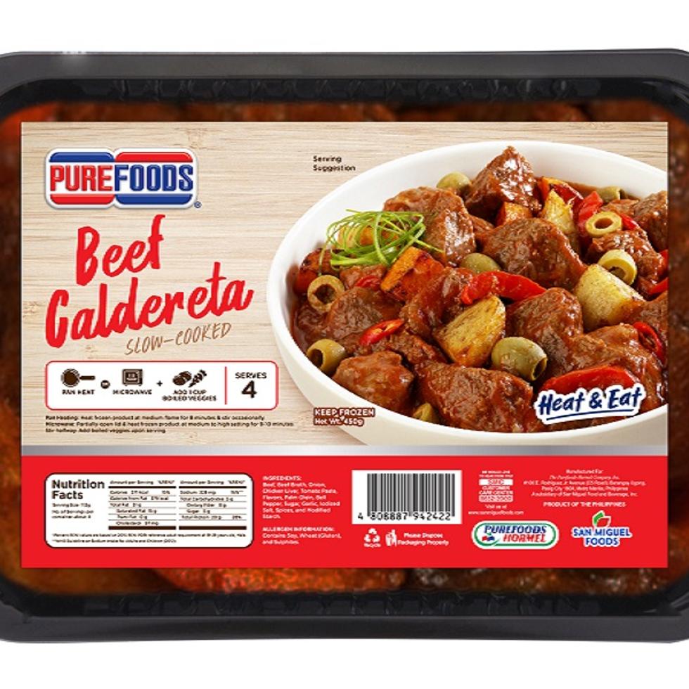 PUREFOODS HEAT AND EAT BEEF CALDERETA 450G