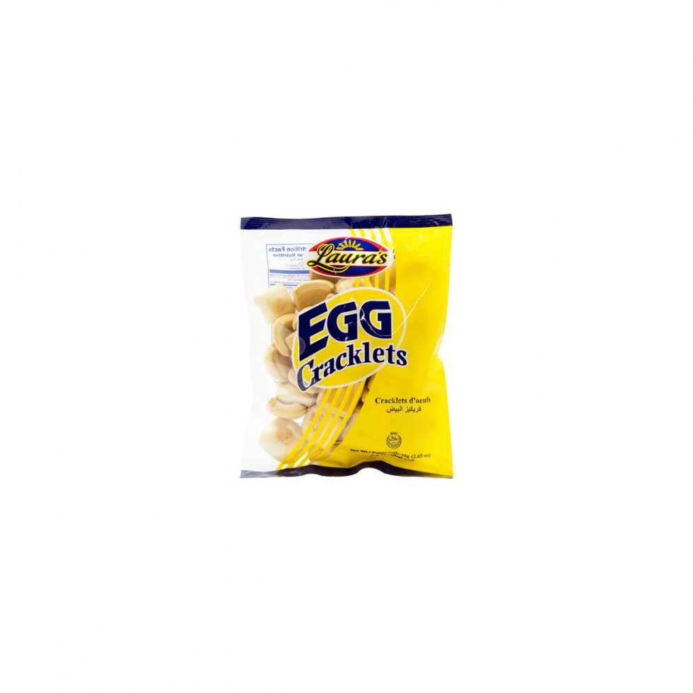 LAURAS EGG CRACKLETS  75G