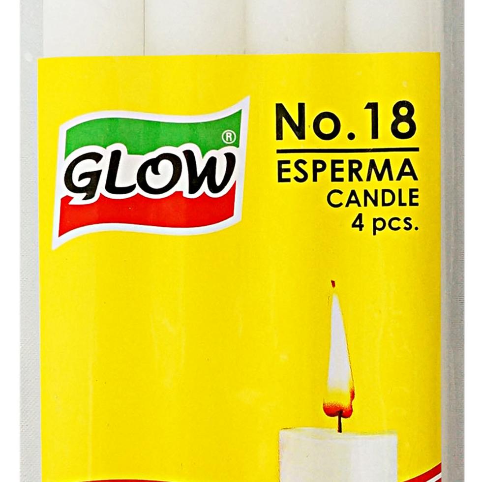 GLOW WHITE CANDLE #18 4S