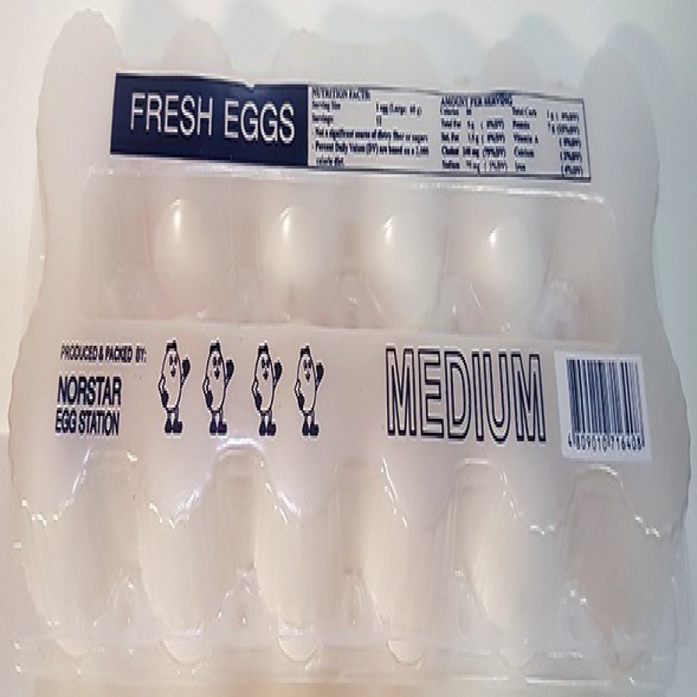 NORSTAR FRESH EGG MEDIUM 12S PACK  