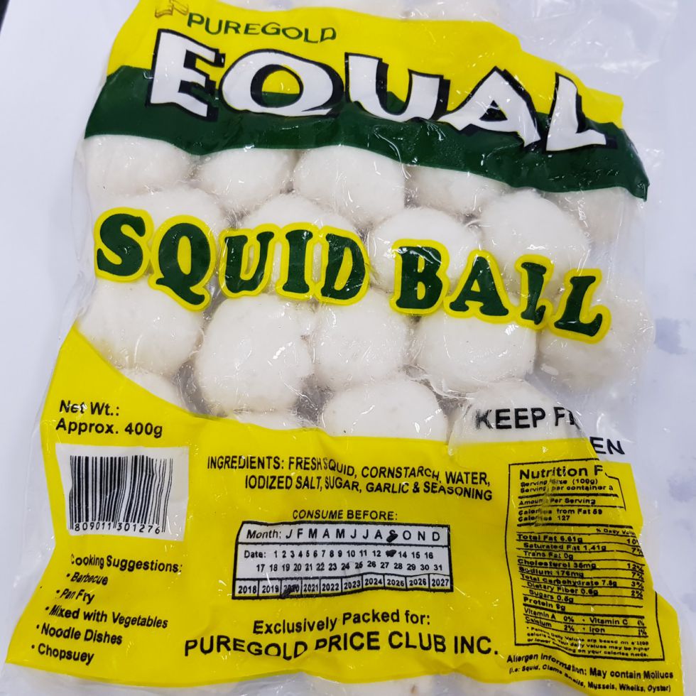 PG EQUAL FROZEN SQUID BALL 200G/400G  