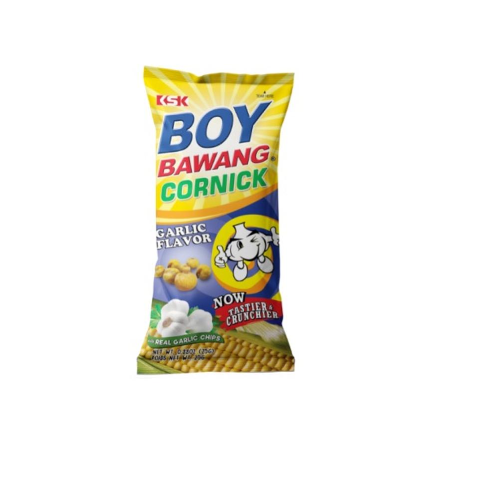 BOY BAWANG CORNICK WITH REAL GARLIC CHIPS GARLIC FLAVOR 25G