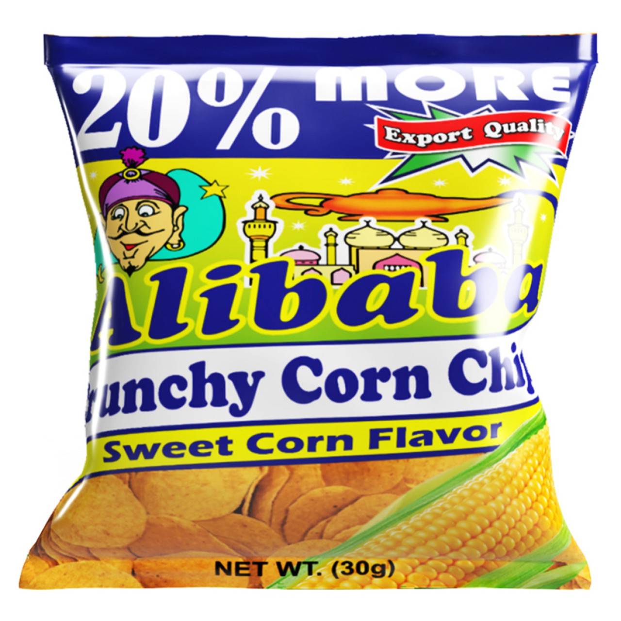 ALIBABA CRUNCHY CORN CHIP SWEET CORN 30G