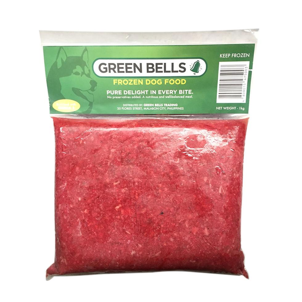 GREEN BELLS FROZEN DOG FOOD  1KG