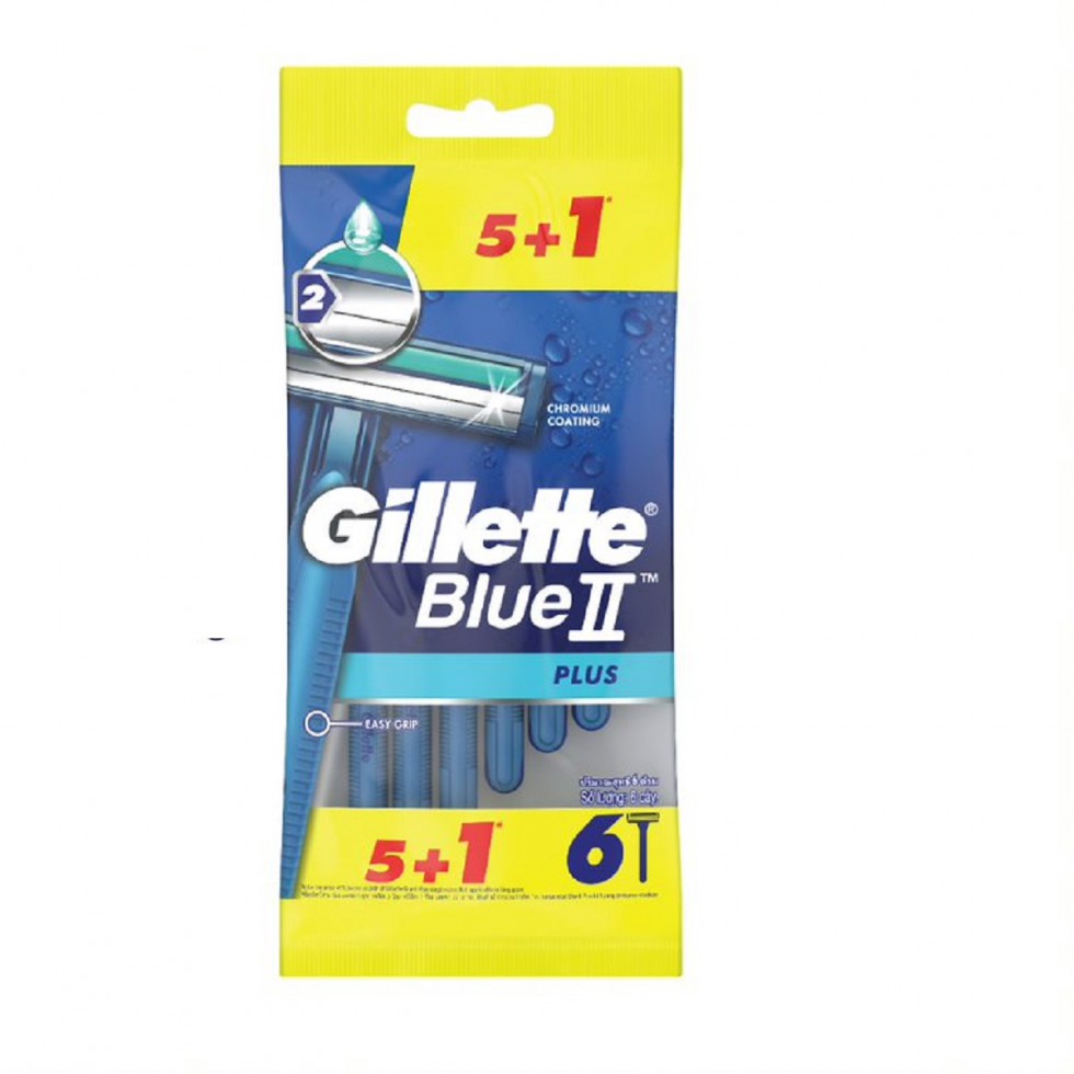 GILLETTE BLUEII+5S+1PC BLUE3