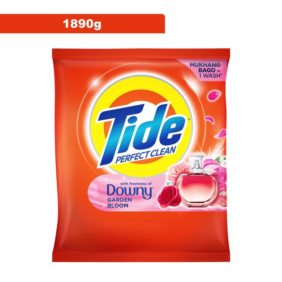 TIDE LAUNDRY DETERGENT POWDER PERFECT CLEAN GARDEN BLOOM WITH DOWNY 1890G