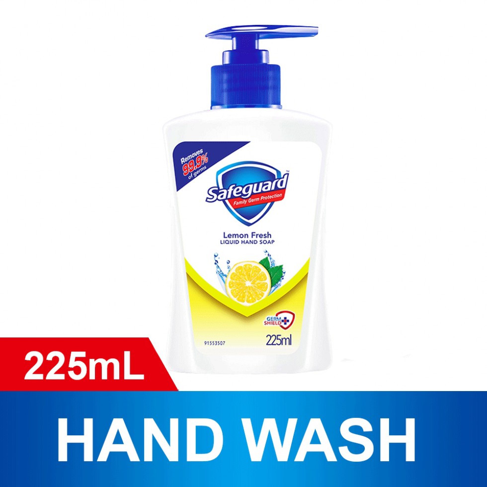 SAFEGUARD LIQUID HAND SOAP LEMON FRESH 225ML