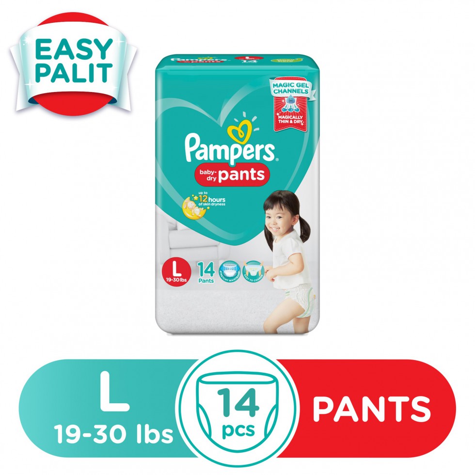 PAMPERS BBYDRY PANTS ECON L14S