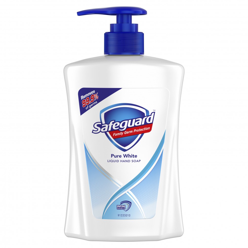 SAFEGUARD LIQUID HAND SOAP WHITE 450ML