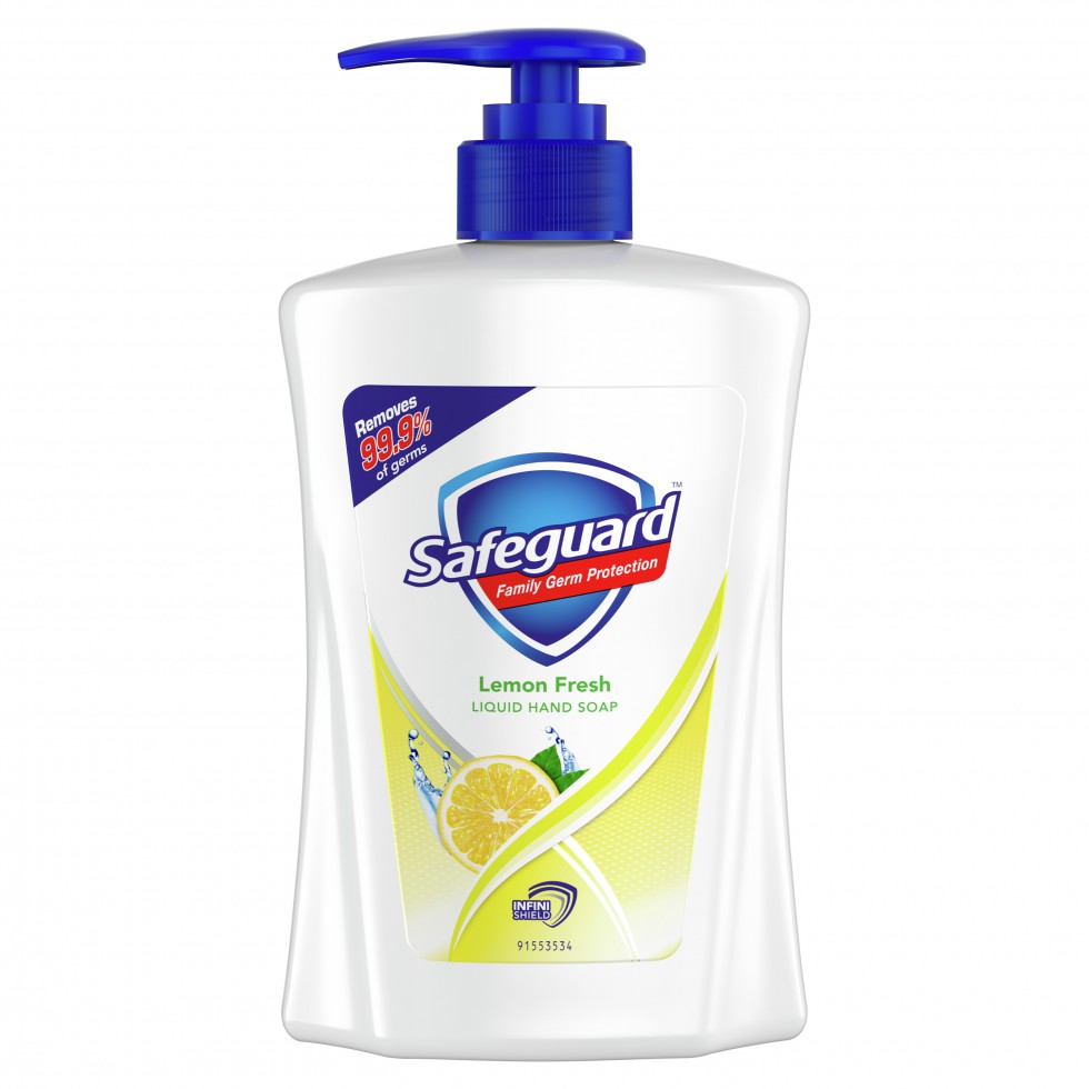 SAFEGUARD LIQUID HAND SOAP LEMON 450ML
